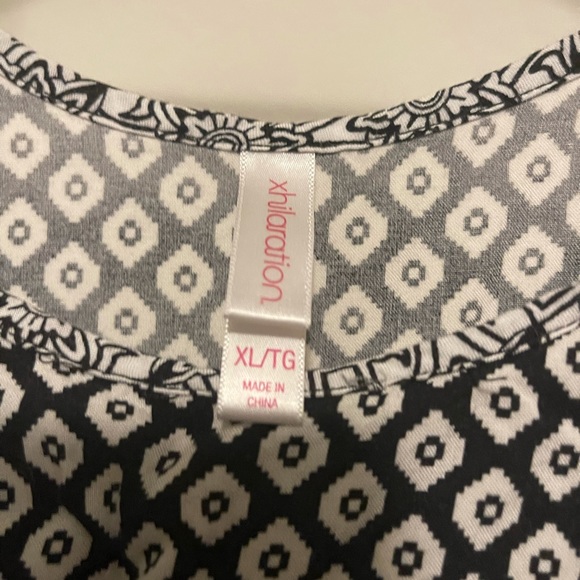 BOHO Black & White Summer Dress with Pockets - Picture 4 of 4